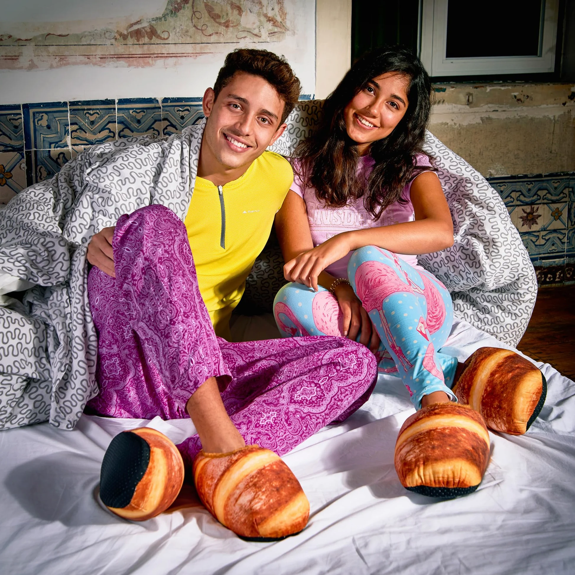 Coddies Mocasines | Pantuflas de pan, pantuflas cómodas y novedosas, perfectas para regalos | Hombres, mujeres y niños