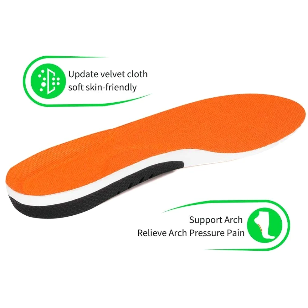 EDDGE Plantillas ortopédicas de Soporte de Arco de TPU for pies Planos, Inserciones de Copa de talón Profundo de Gel for Fascitis Plantar, Zapatos ortopédicos, Suela Acolchada (Size : 35-40)