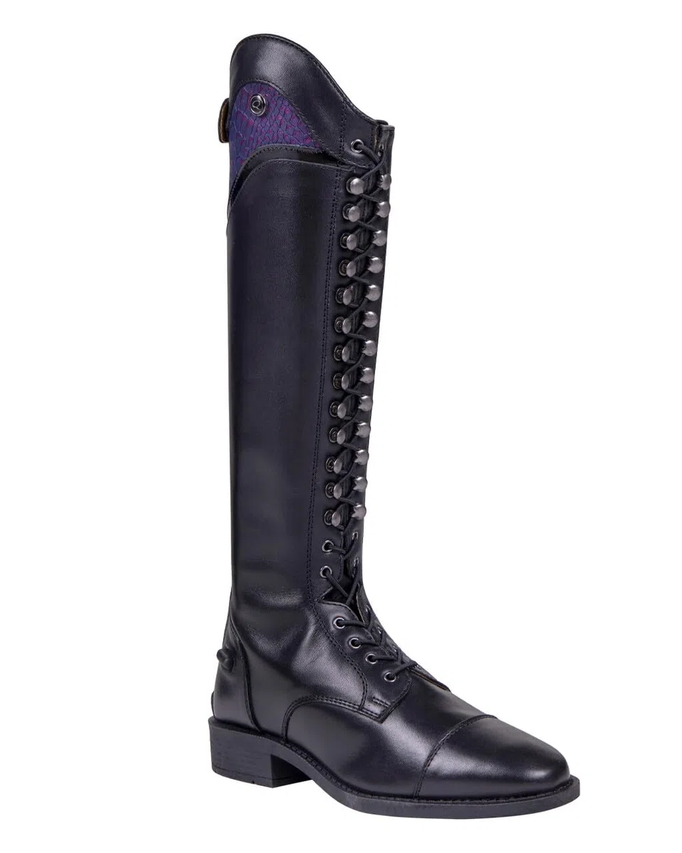 QHP Botas de equitación Hailey Junior Special Edition con cordones