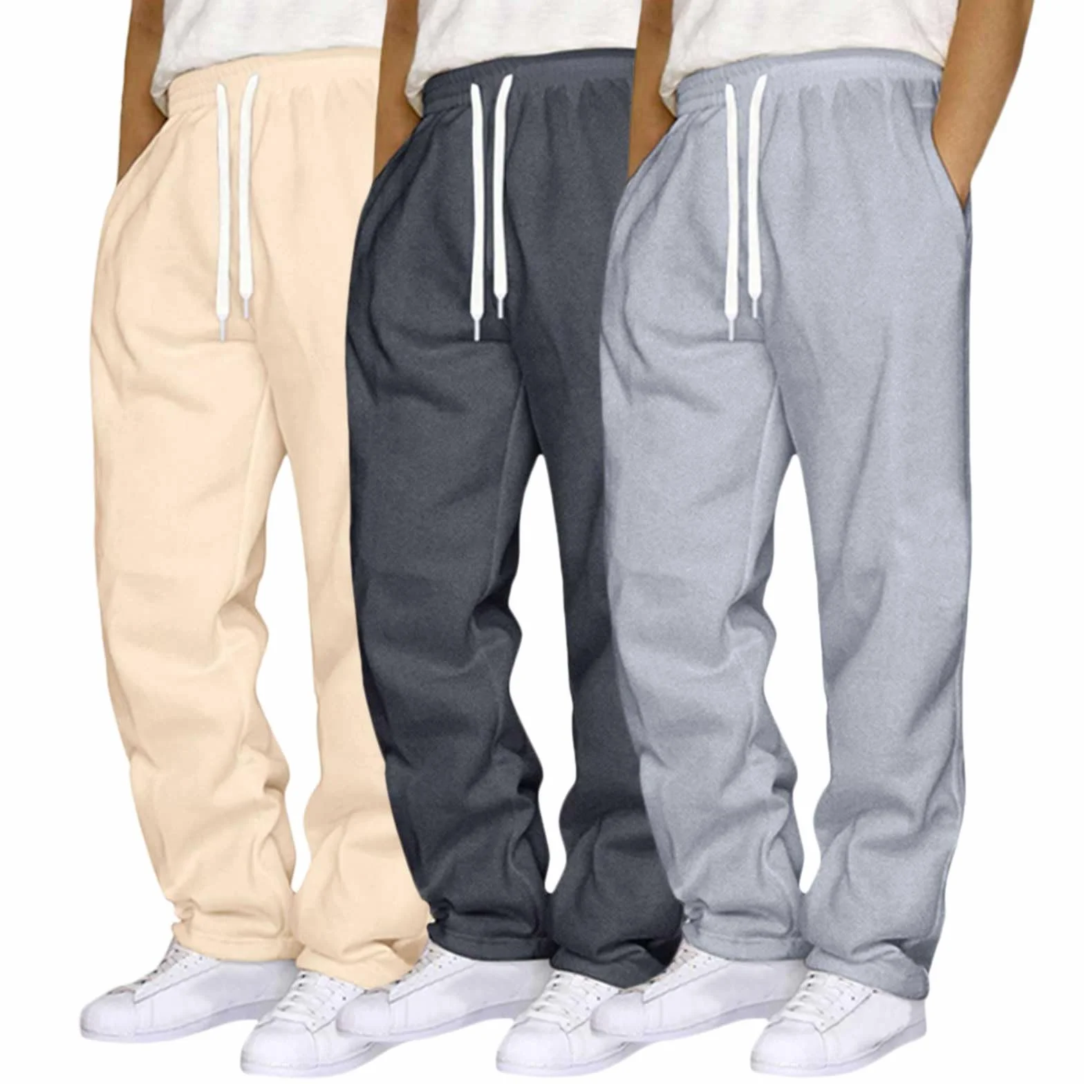 Genérico Pantalones Deportivos para Hombre Pantalón Chándal Hombre Tela Ligera Pantalones Deportivos para Gimnasio Running Ocio con Bolsillo Trekking Deporte Running Largo Casuales Ligeros