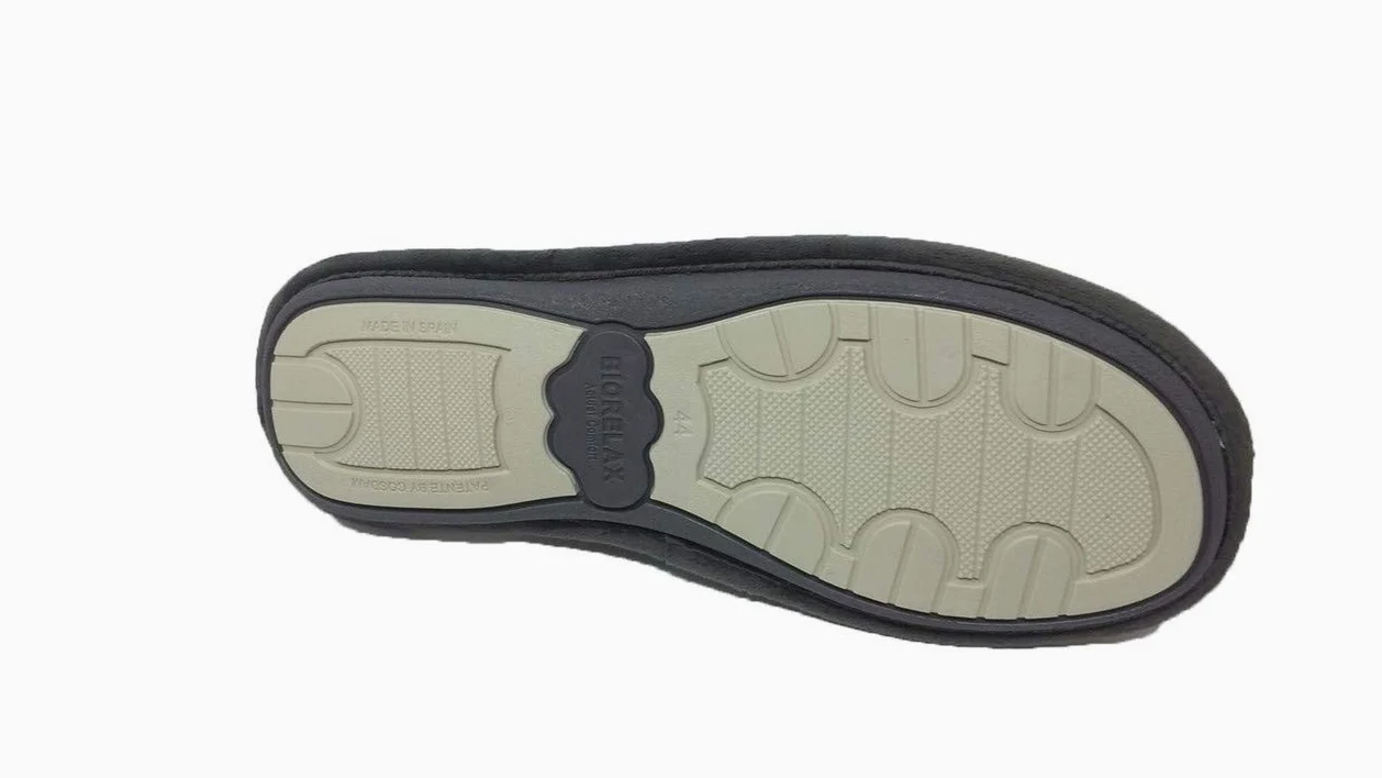Biorelax Zapatillas de Estar por casa/Hombre Moto Gris