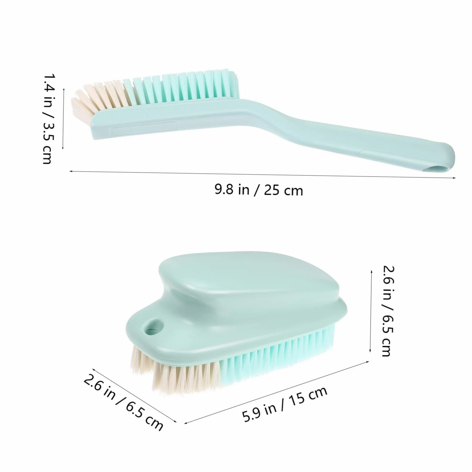VALICLUD 3juegos Cepillos De Limpieza Multiusos Cepillo De Zapato Mango y Acceso Fácil Manchas Difíciles Eficacia La Limpieza y Agarre Ergonómico para Ropa y Calzado