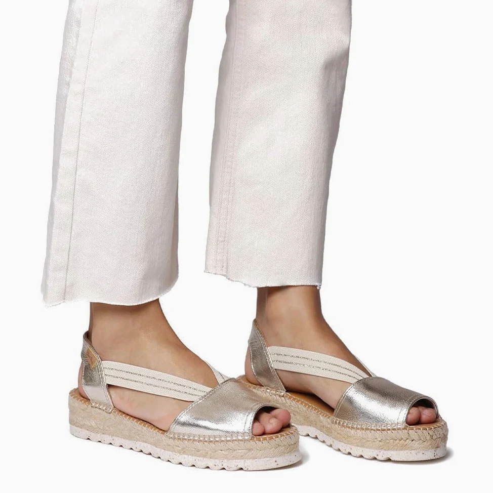TONI PONS ESTEL-SW - Alpargata para Mujer en Tonos Lisos elaborada en Piel.