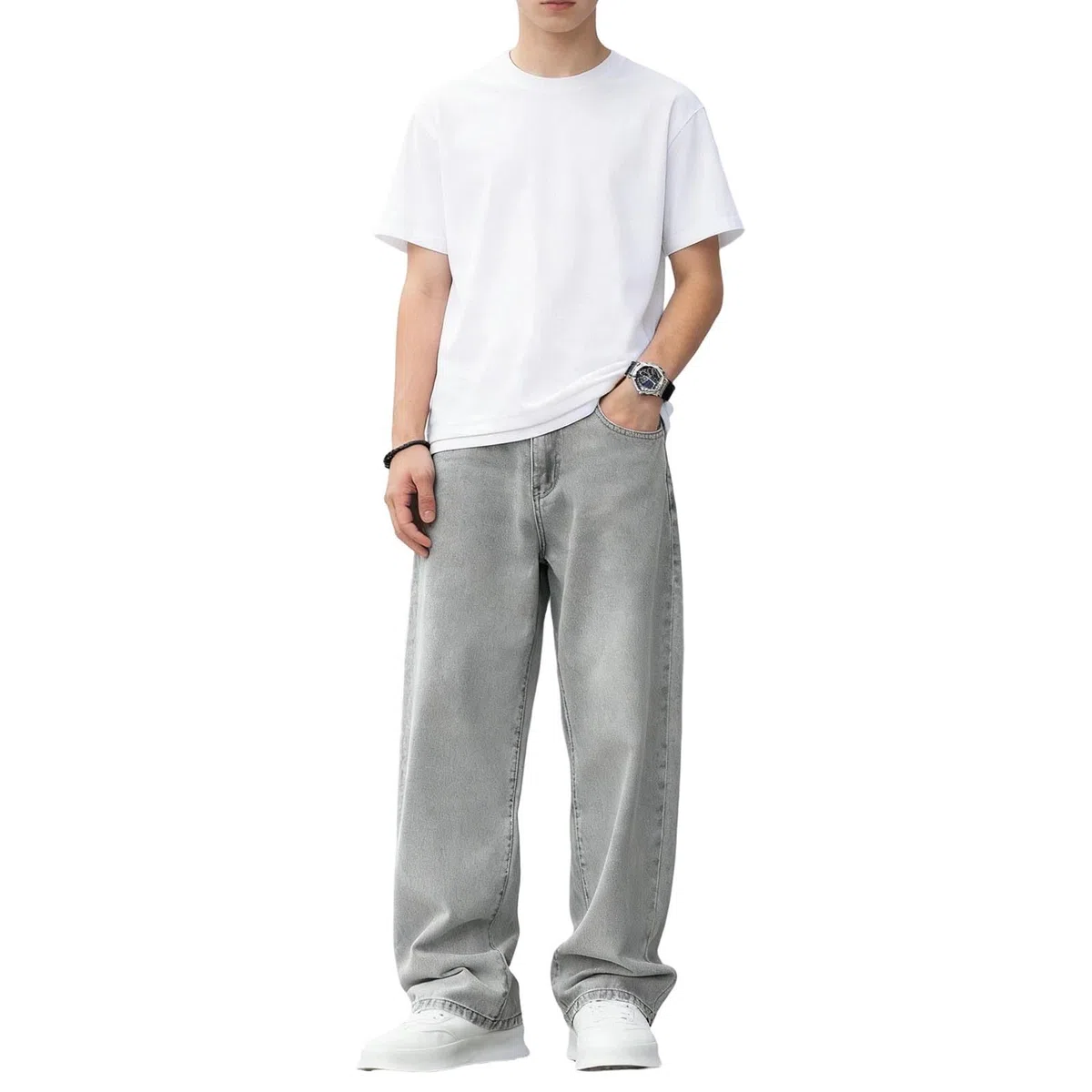 Pantalones Niños, Vaqueros Clásicos De Color Liso para, Cómodos, Elásticos, Informales, con Rodillas Reforzadas, Duraderos para El Día A Día Y La Escuela., Tendencia Verano 2025/G