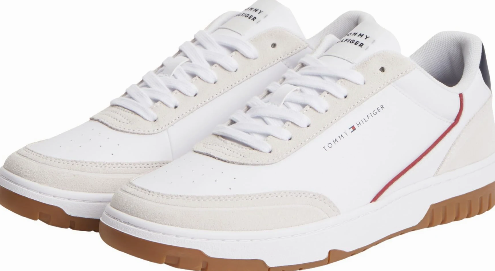 Tommy Hilfiger TH Basket Core Leather Suede Mix Fm0fm05881, Parte Superior Baja Hombre