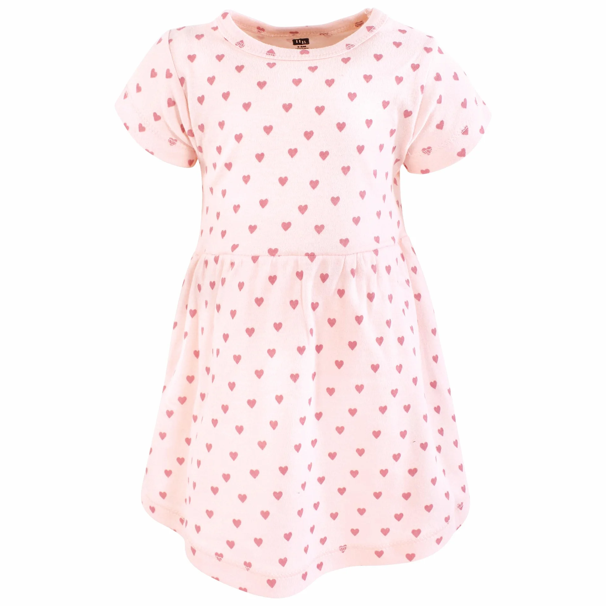 Hudson Baby Infant and Toddler Girls Cotton Dresses, Soft Rainbow, Months Vestidos de algodón para bebés y niñas pequeñas, arcoíris, 12-18 Meses, Arco Iris Suave