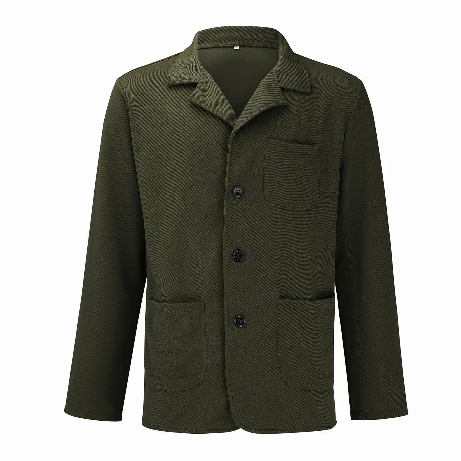 Chaqueta de punto para hombre vintage informal con bolsillos