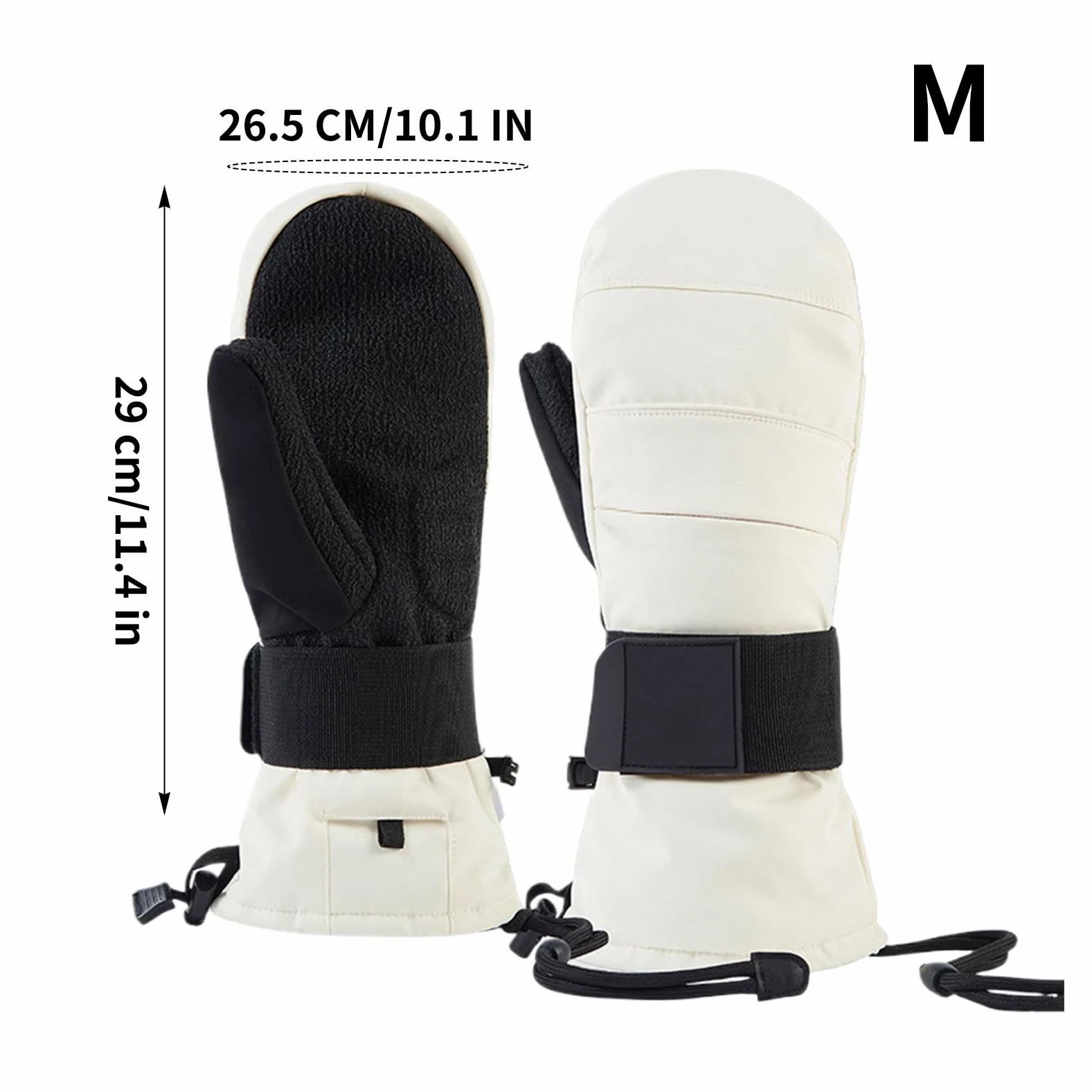 Guantes de motocicleta para clima frío, guantes térmicos para pantalla táctil, con protector de muñeca, guantes de snowboard con forro polar, para hombres, motocicleta, esquí, nieve, ciclismo