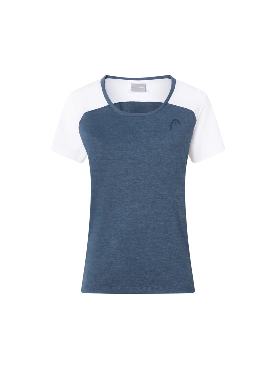 HEAD Play Tech Camiseta de Manga Corta Mujeres Azul Oscuro