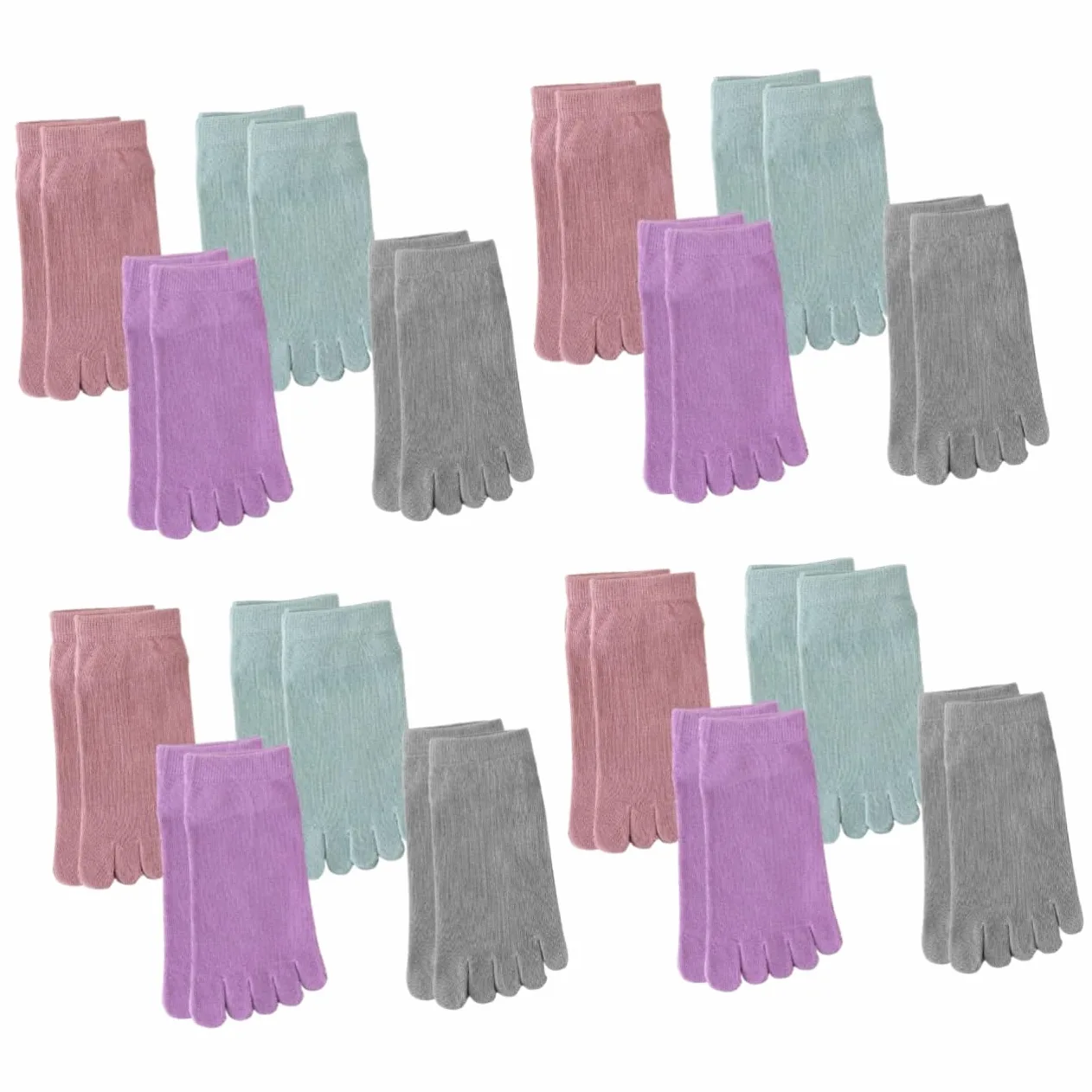 BESTYASH Calcetines Con Dedos Calcetines Altos Para Mujer Calcetines Bajos Invisibles Calcetines De Cinco Dedos Calcetines Separados Calcetines Para Mujer Calcetines Cortados