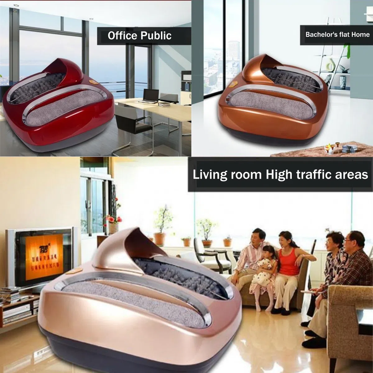 Máquina automática de cepillado de zapatos, pulidora eléctrica de zapatos con inducción, sin polvo para uso en talleres de hotel