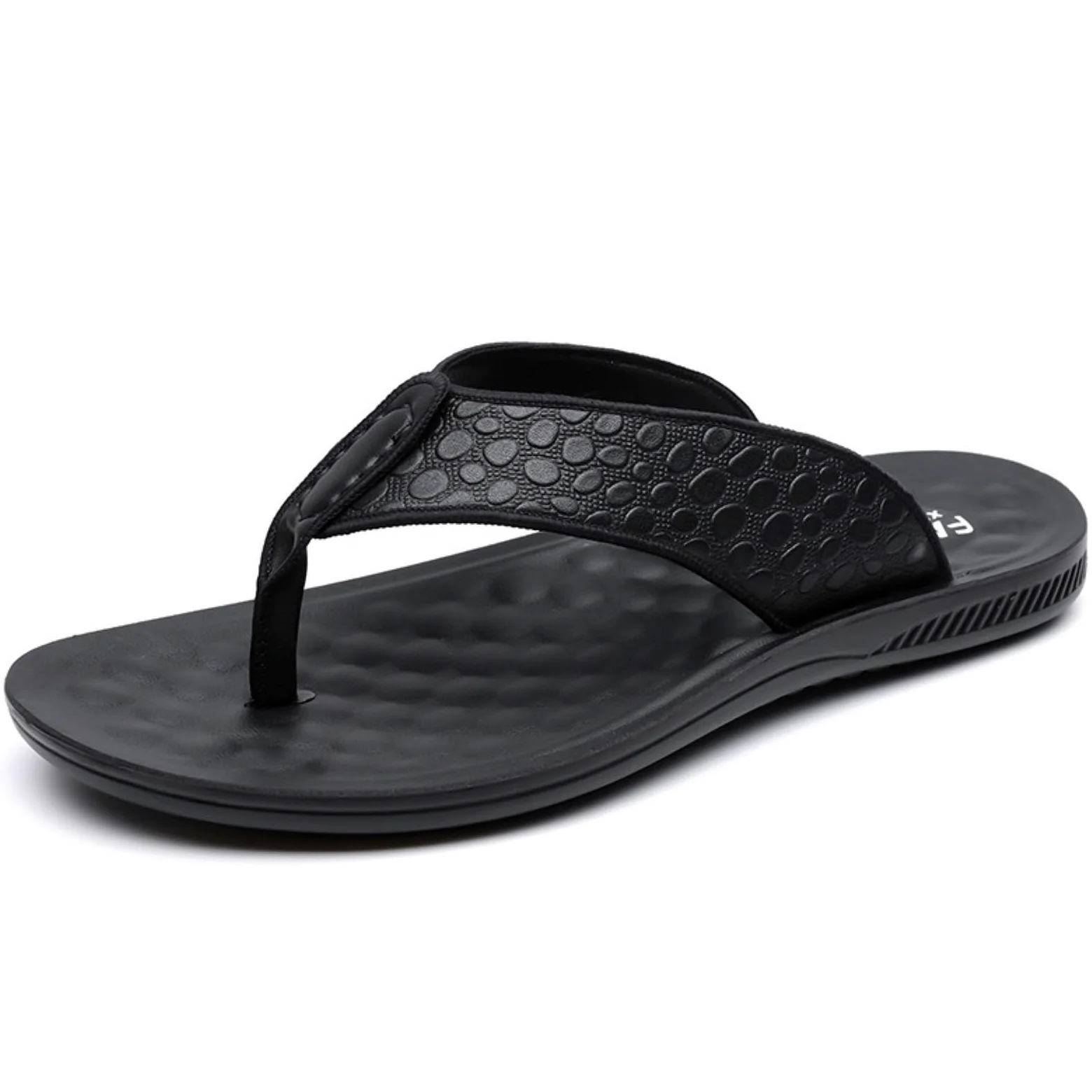 Chanclas Verano Outwear Flip Flops Hombres Moda Color Sólido Zapatillas Casuales Hombre Antideslizante De Playa Hombre-1-40