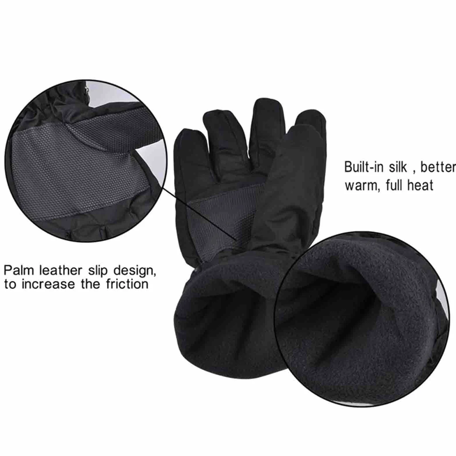 SBTXHJWCGLD Guantes térmicos de Invierno Control Calentadores de Manos Pantalla táctil Guantes térmicos para Esquiar Ciclismo Montar Caza Pesca