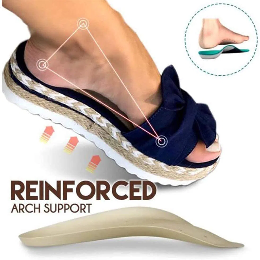 YHQZNLXQ Sandalias cómodas con Plataforma para Mujer, Sandalias con Lazo de Verano, Puntera Abierta, cómodas, Transpirables, Antideslizantes, Alpargatas de Playa, 07,40