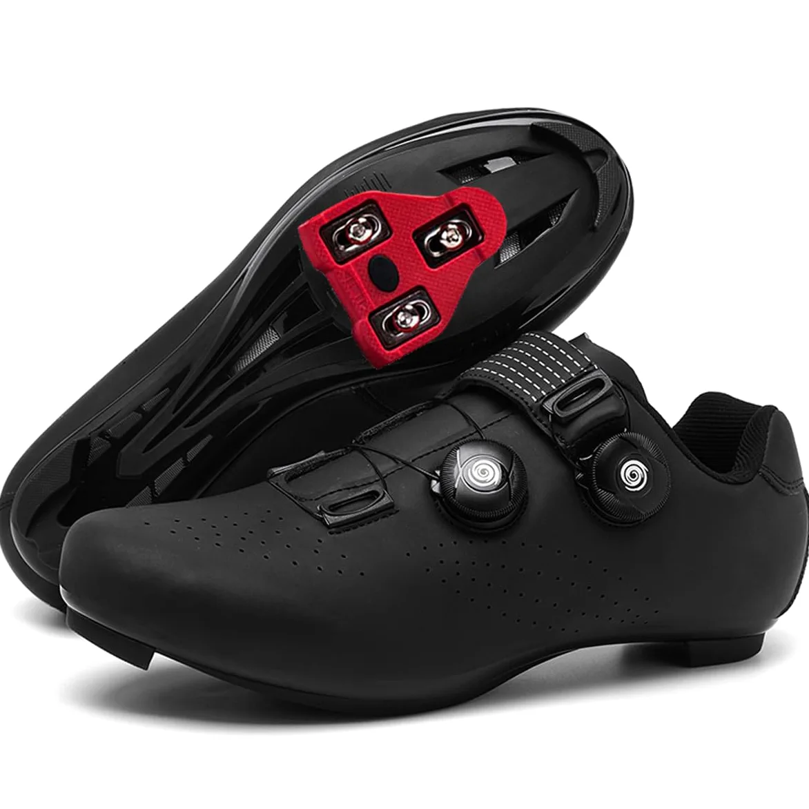 Zapatos de Ciclismo para Hombre Zapatilla Bicicleta de Carretera | Compatibles Peloton Look Delta System Profesionales, Unisex, Exteriores