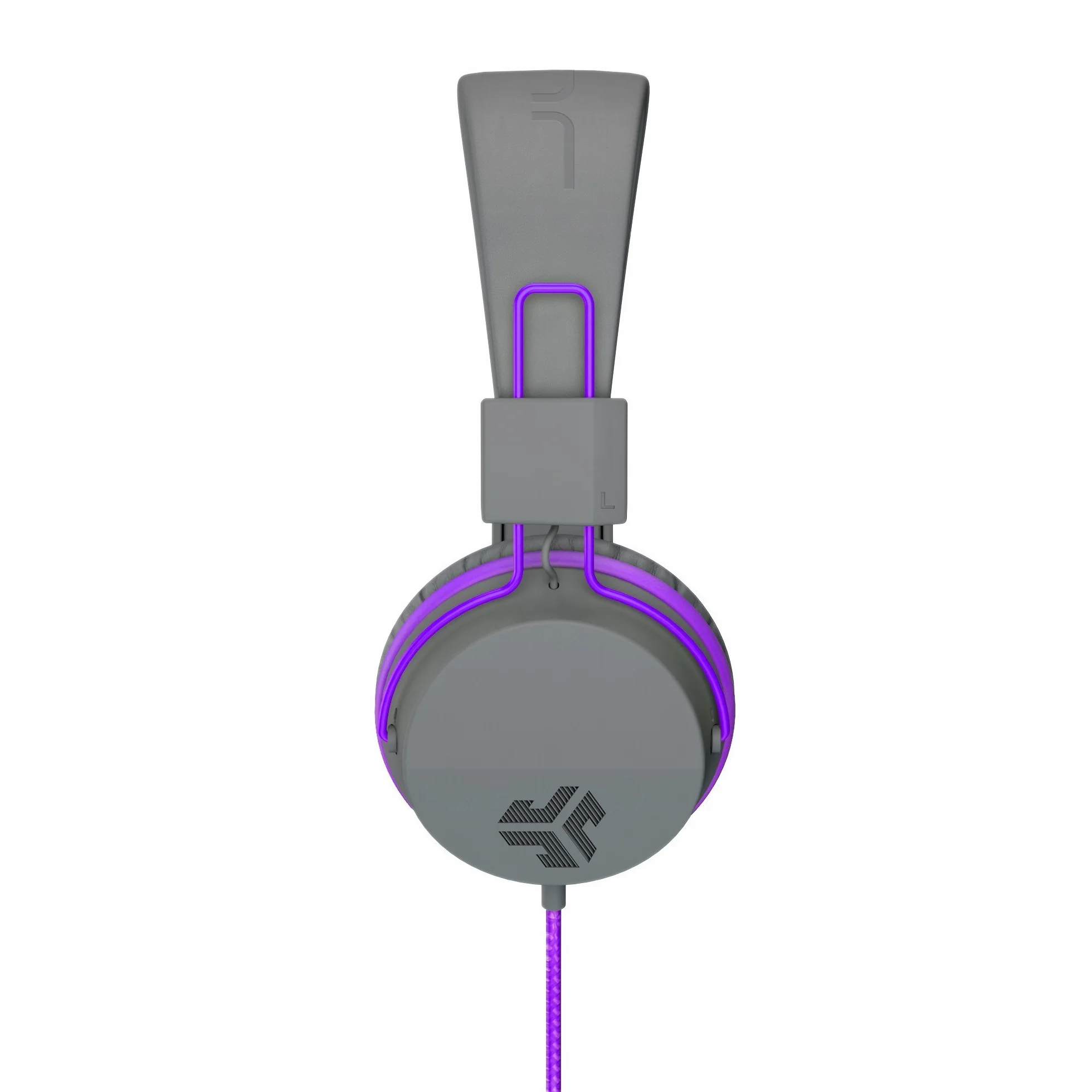 JLab JBuddies Studio - Auriculares infantiles con cable, auriculares supraaurales para niñas y niños, volumen limitado con micrófono, aislamiento de ruido, auriculares ajustables para niños, color