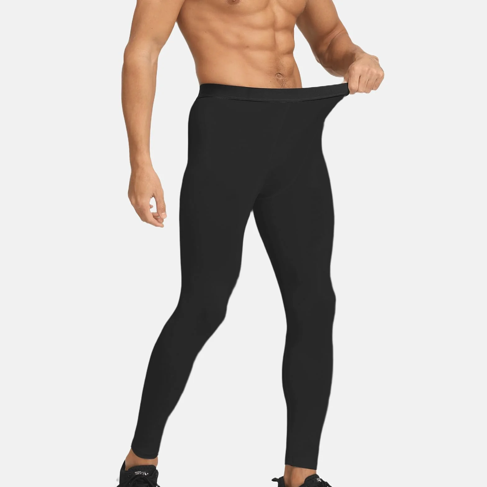 HYCOPROT Pantalones de Compresión para Hombre Secado Rápido Deportivos Entrenamiento Leggings Correr Baloncesto Running Fitness Yoga