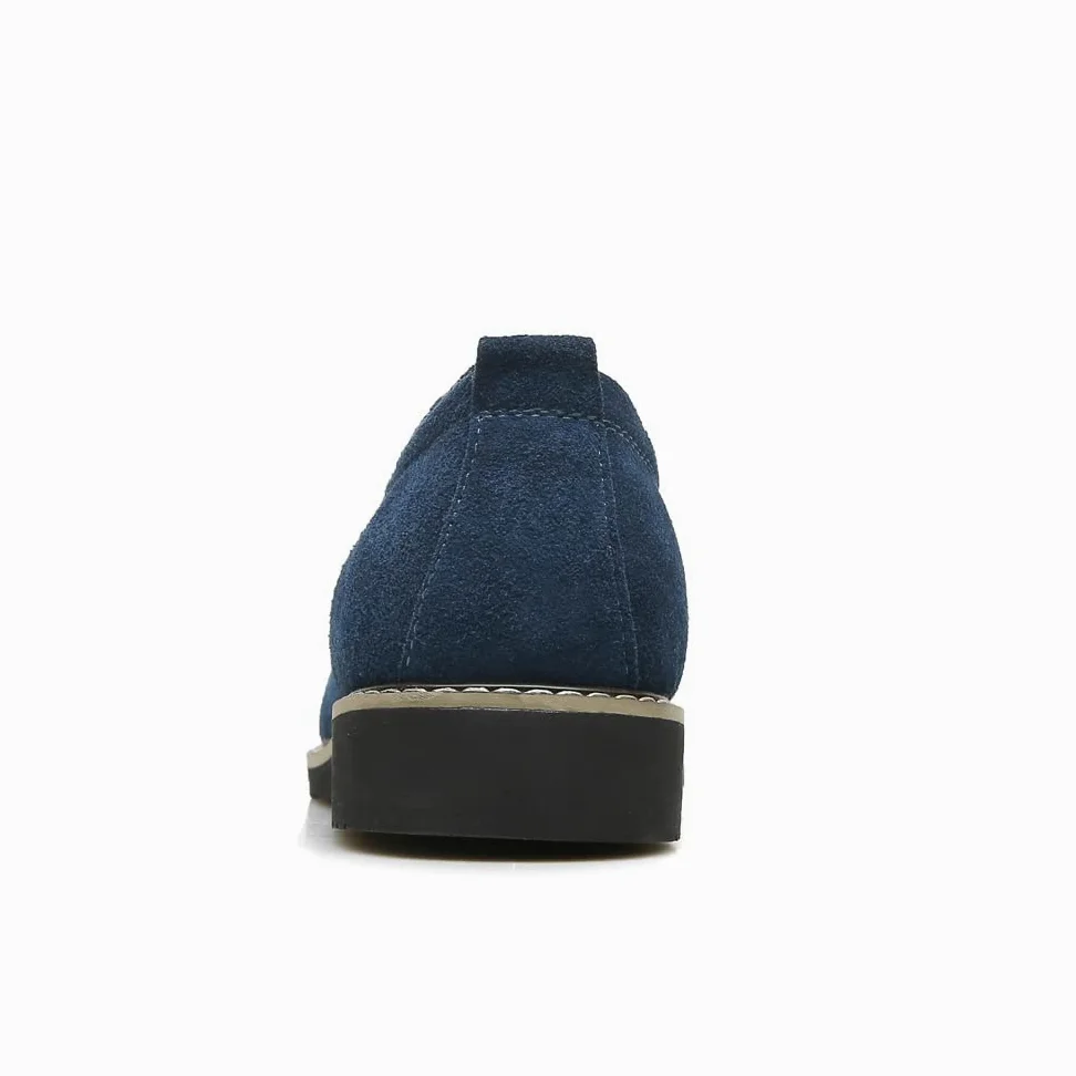 Zapatos Oxford de ante para hombre, estilo clásico británico, mocasines con borlas para uso casual y de negocios, suela suave para conducir