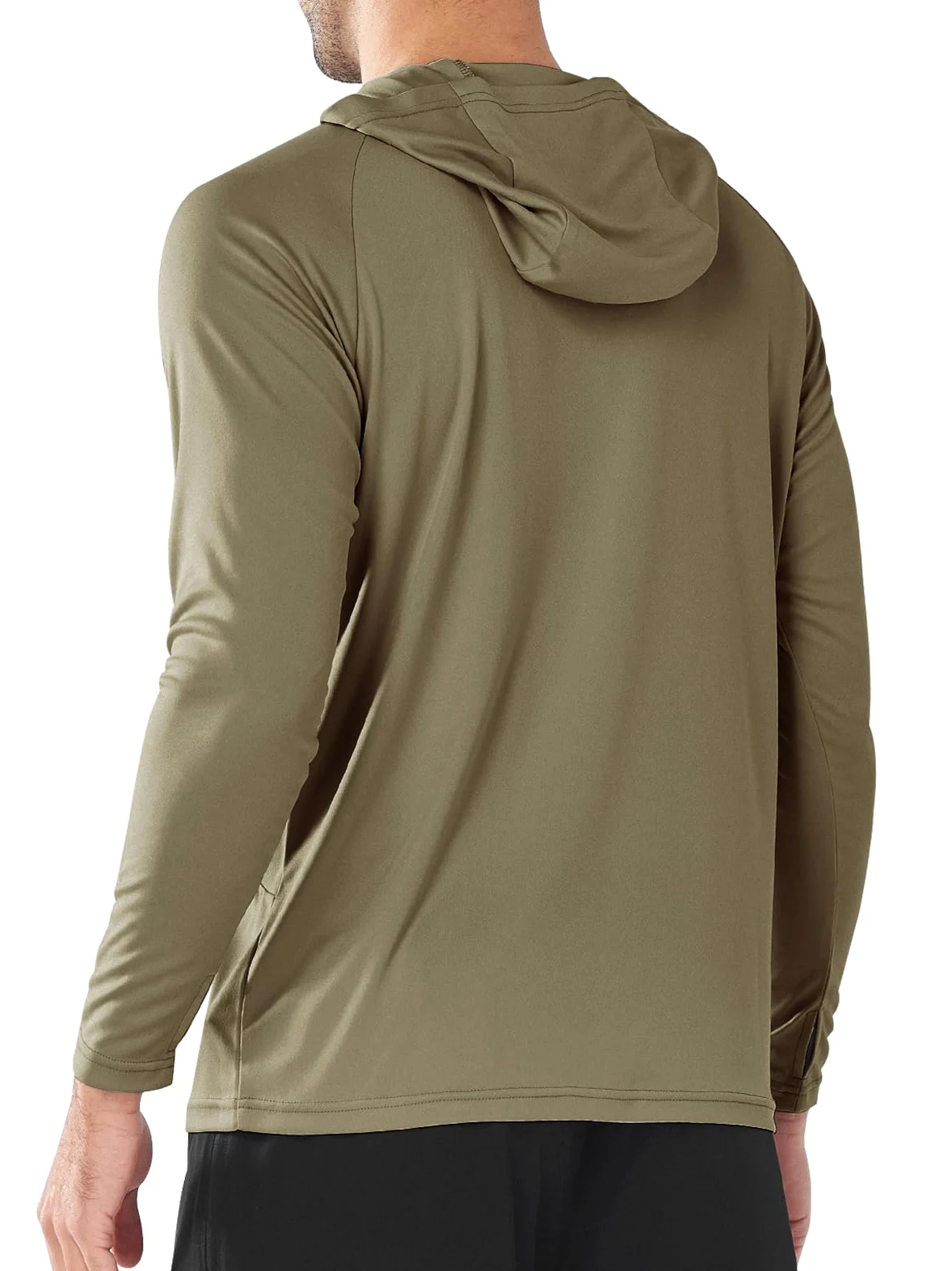 NORTHYARD Sudadera con capucha UPF 50+ para hombre, manga larga, protección solar, pesca, natación, playa, protección UV, SPF de secado rápido, ligera