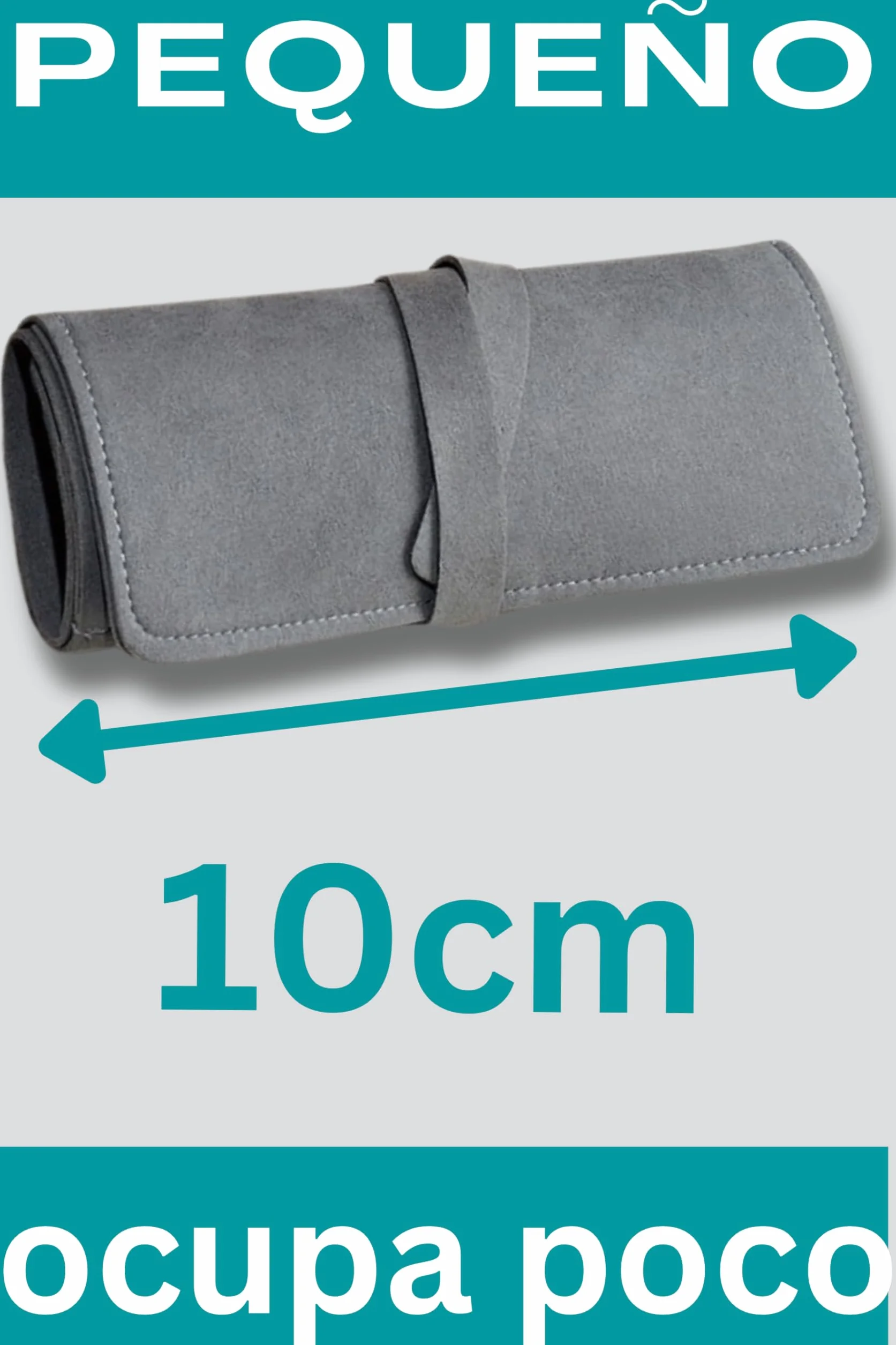 Joyero Enrollable Viaje Mujer Portatil Plegable Estuche Joyas Viaje Enrollable Organizador para Joyas bolsa Organizadora joyeria Pendientes Collar Brazaletes Anillos