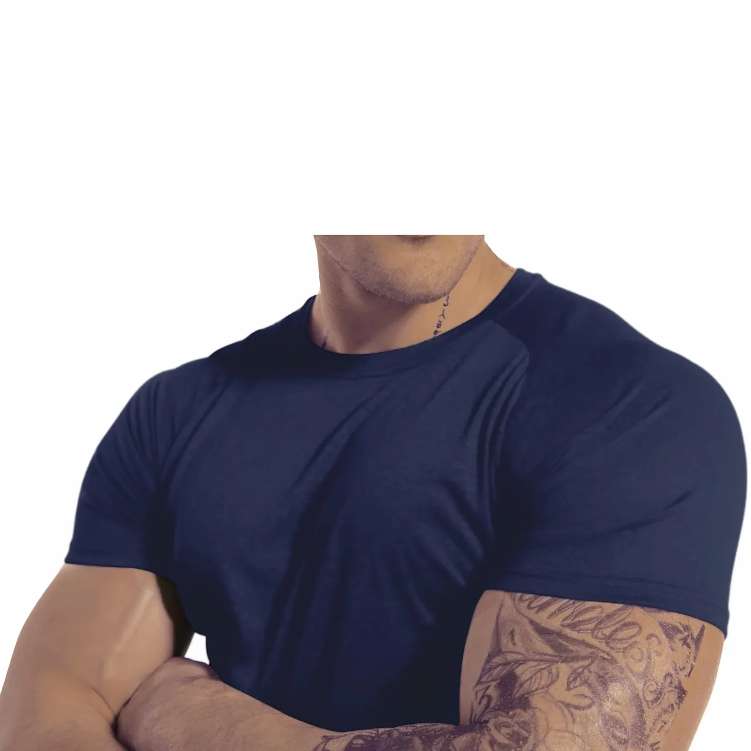 Camiseta de Manga Corta para Hombre, Ajuste seco, para Entrenamiento, Gimnasio, Absorbe la Humedad, Rendimiento atlético, para Correr, Paquete de 3 Unidades
