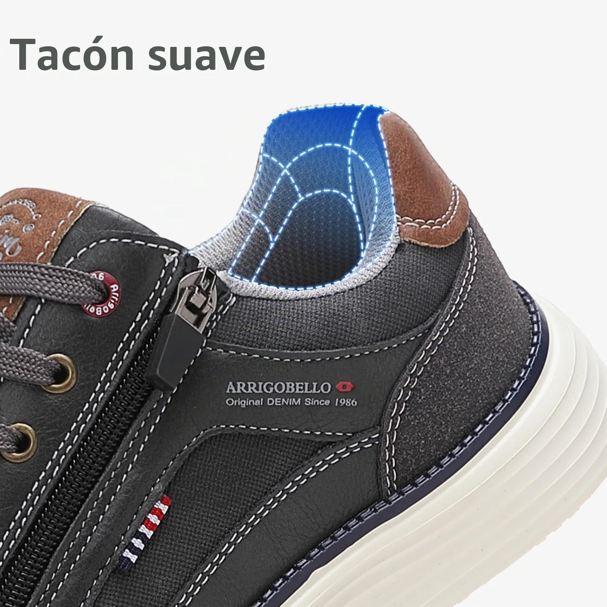 ARRIGO BELLO Zapatillas Hombre Zapatos Casual Deportivas Caminar Vestir Gimnasio Moda Cómodo Sneakers Talla 41-46